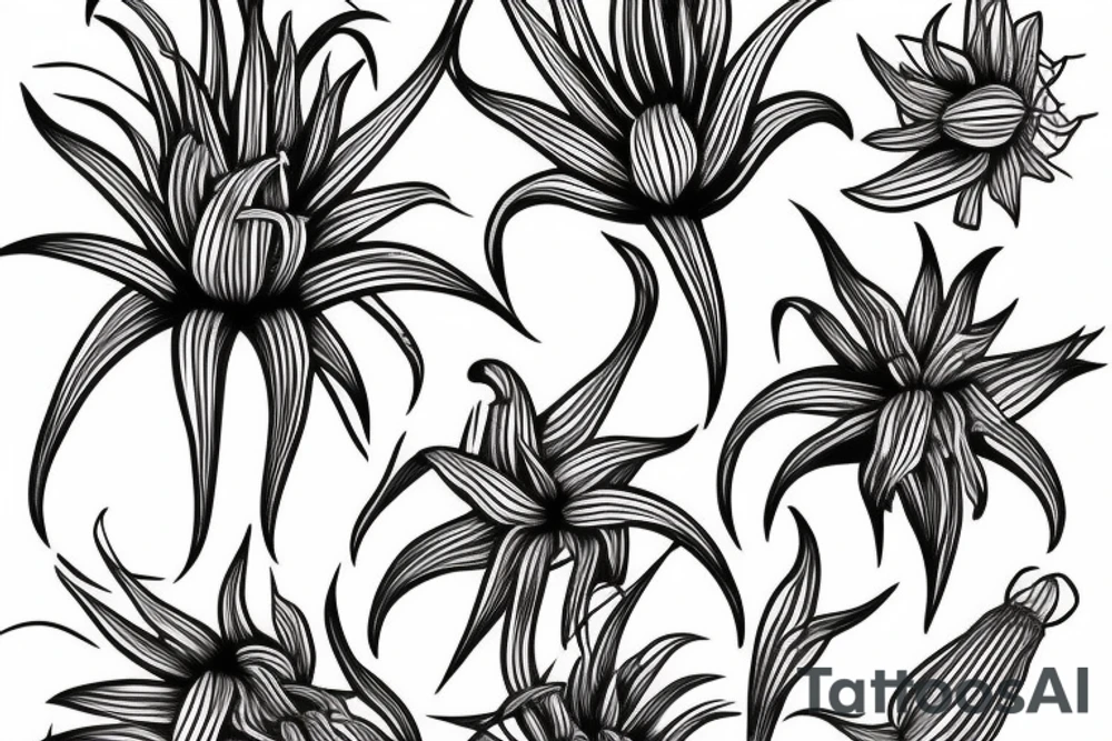 Spider lilly tattoo idea