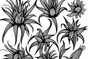 Spider lilly tattoo idea