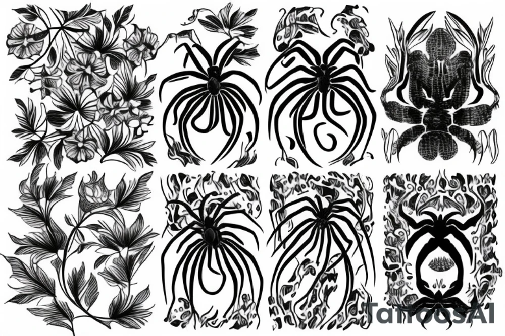 Spider lilly tattoo idea