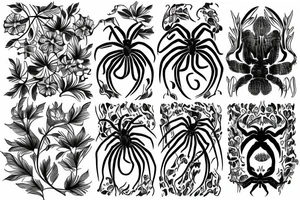 Spider lilly tattoo idea