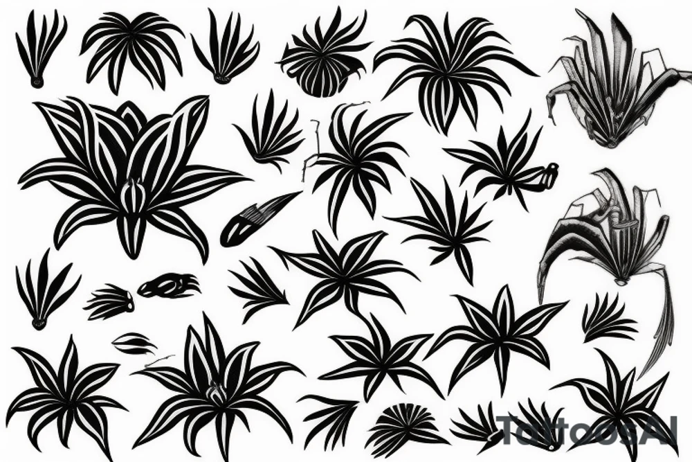 Spider lilly tattoo idea