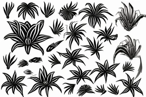 Spider lilly tattoo idea