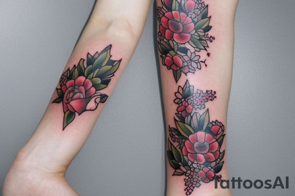 Голая девушка механического кота , сидя на кресле tattoo idea