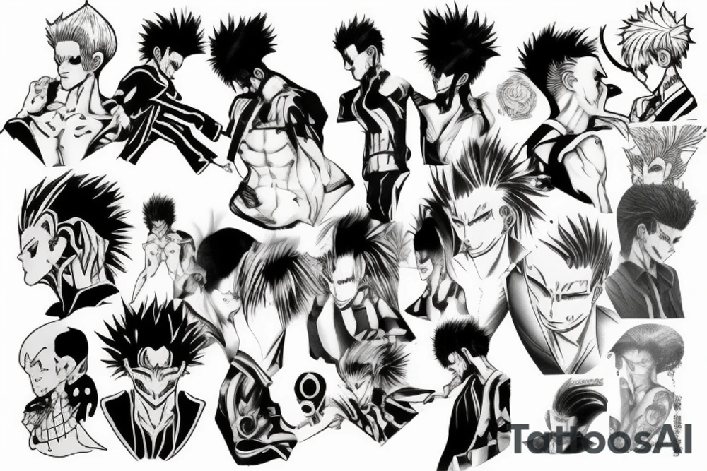 Hisoka from Hunter X Hunter tattoo idea