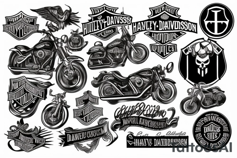 Harley Davidson forgive my sins tattoo idea