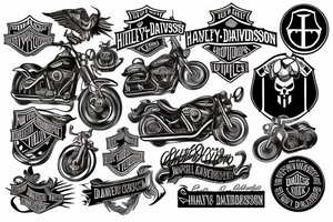 Harley Davidson forgive my sins tattoo idea