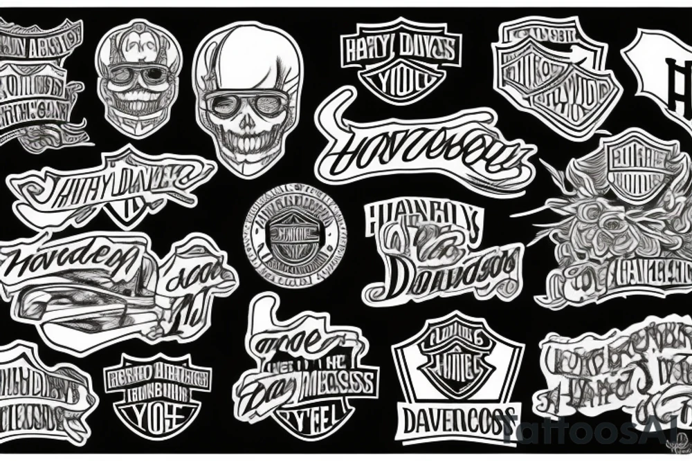 Harley Davidson forgive my sins tattoo idea
