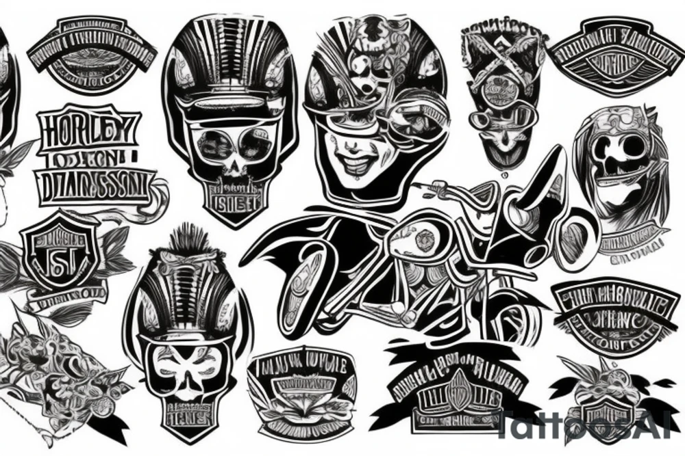 Harley Davidson tattoo idea