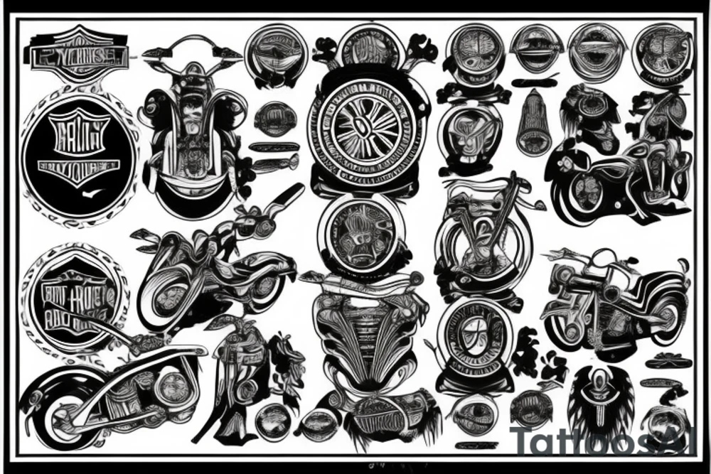 Harley Davidson tattoo idea
