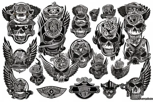Harley Davidson tattoo idea