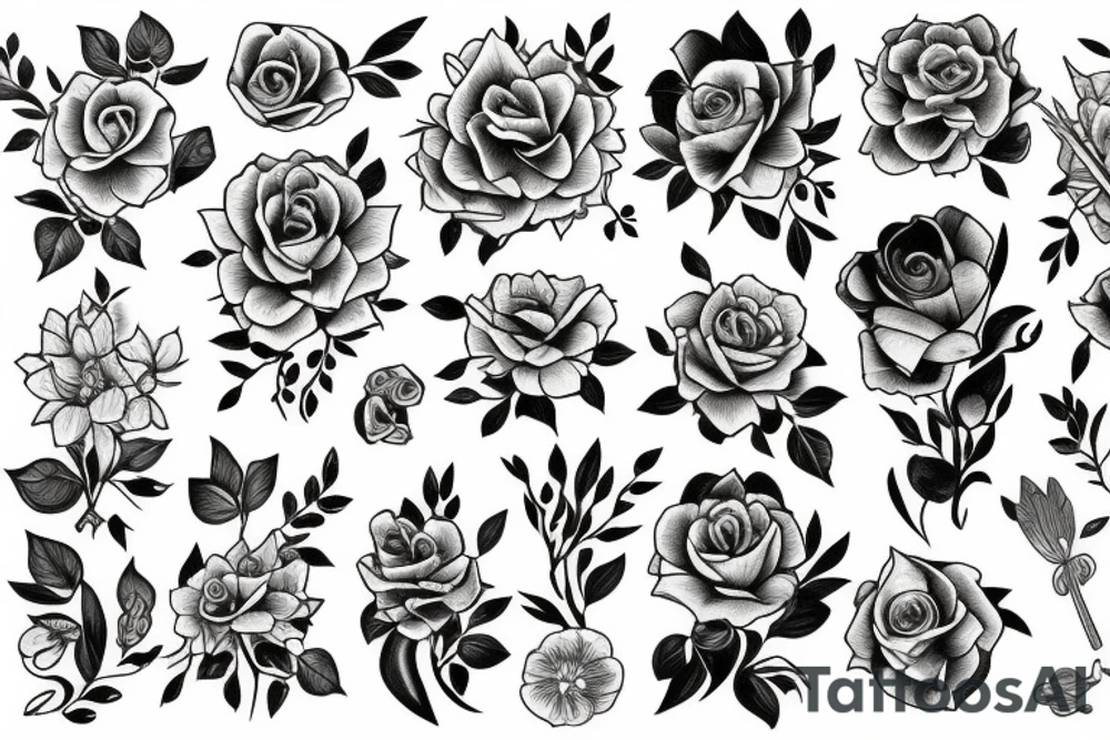flowers tattoo idea