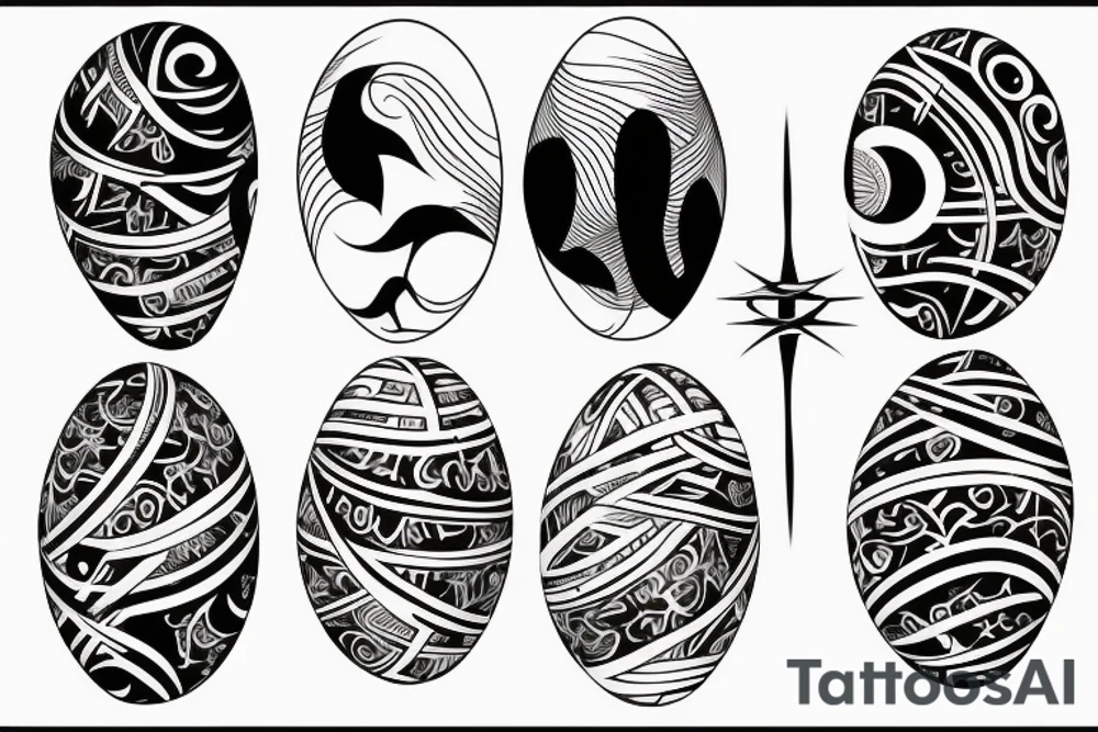 a cosmisc egg tattoo idea