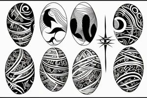 a cosmisc egg tattoo idea