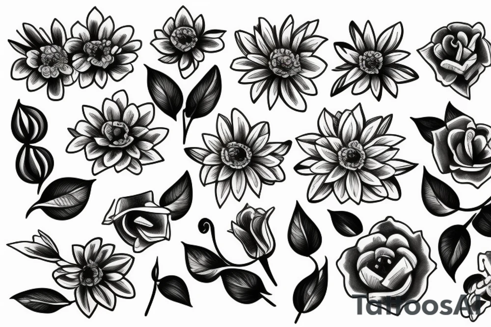 flowers tattoo idea
