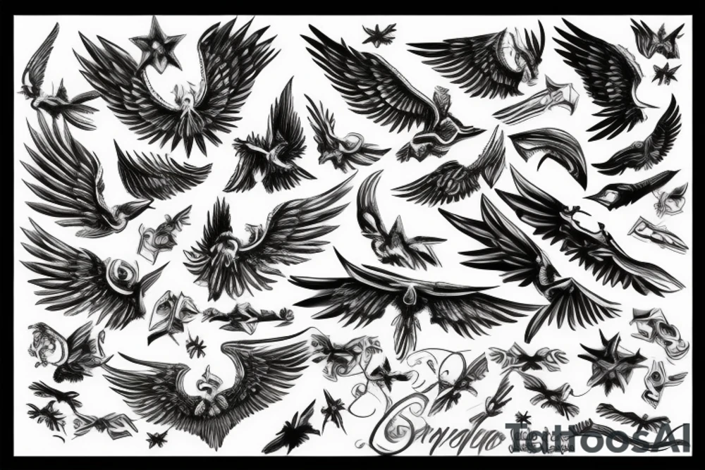 Something with wings tattoo idea