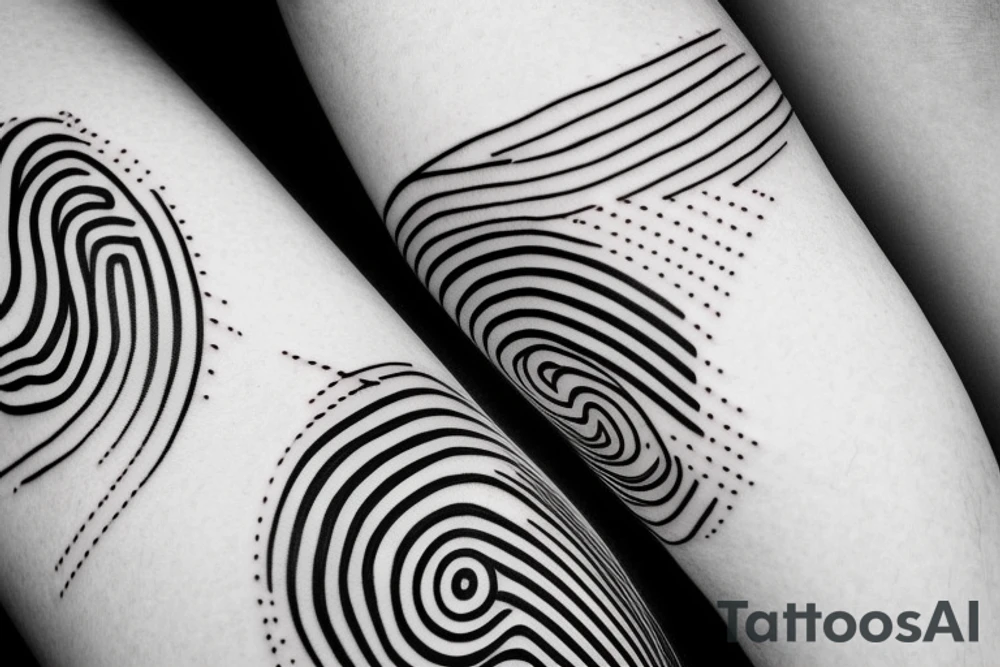 Abstract line tattoo idea