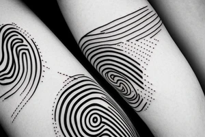 Abstract line tattoo idea