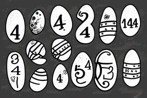 egg with the number 42 tattoo idea
