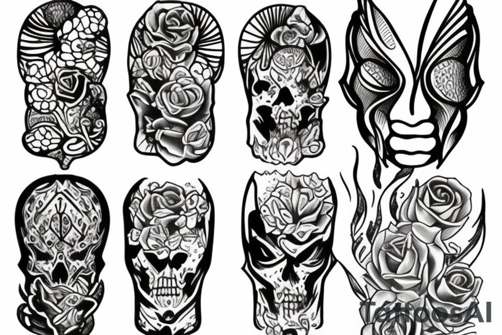Candle half done tattoo idea