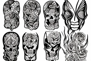 Candle half done tattoo idea