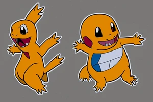 Charmander and totodile tattoo idea