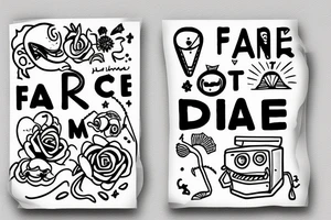 pfrase dont panic tattoo idea