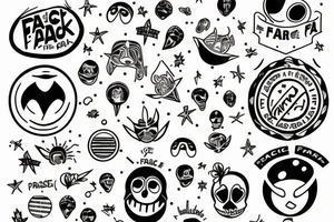 pfrase dont panic tattoo idea