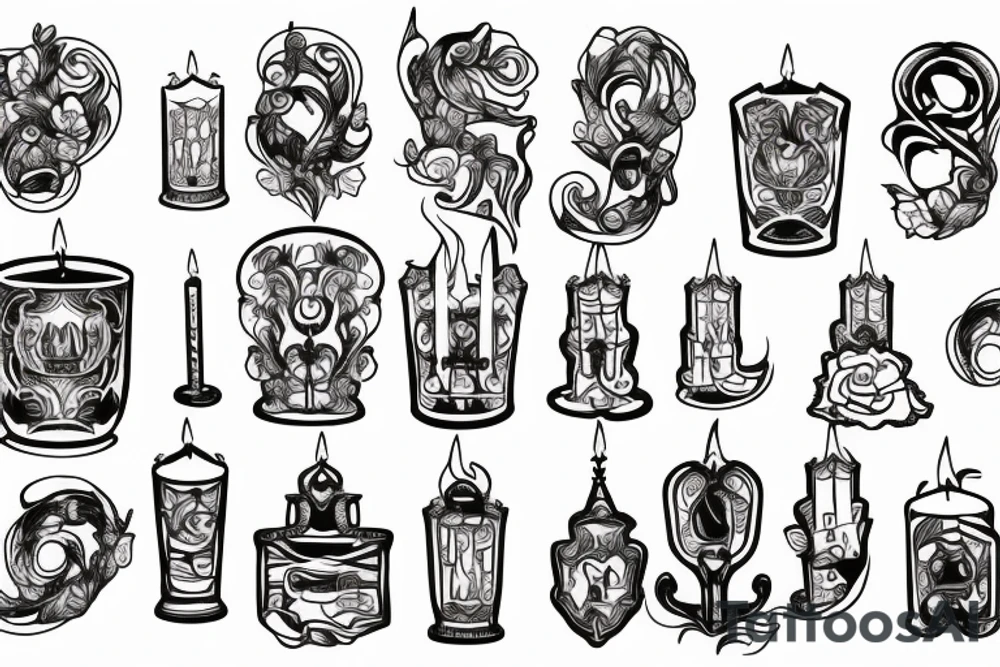 Candle church tattoo idea