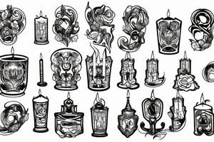 Candle church tattoo idea