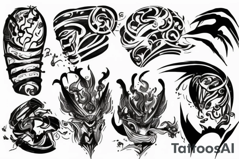 master yi  attack brain tattoo idea