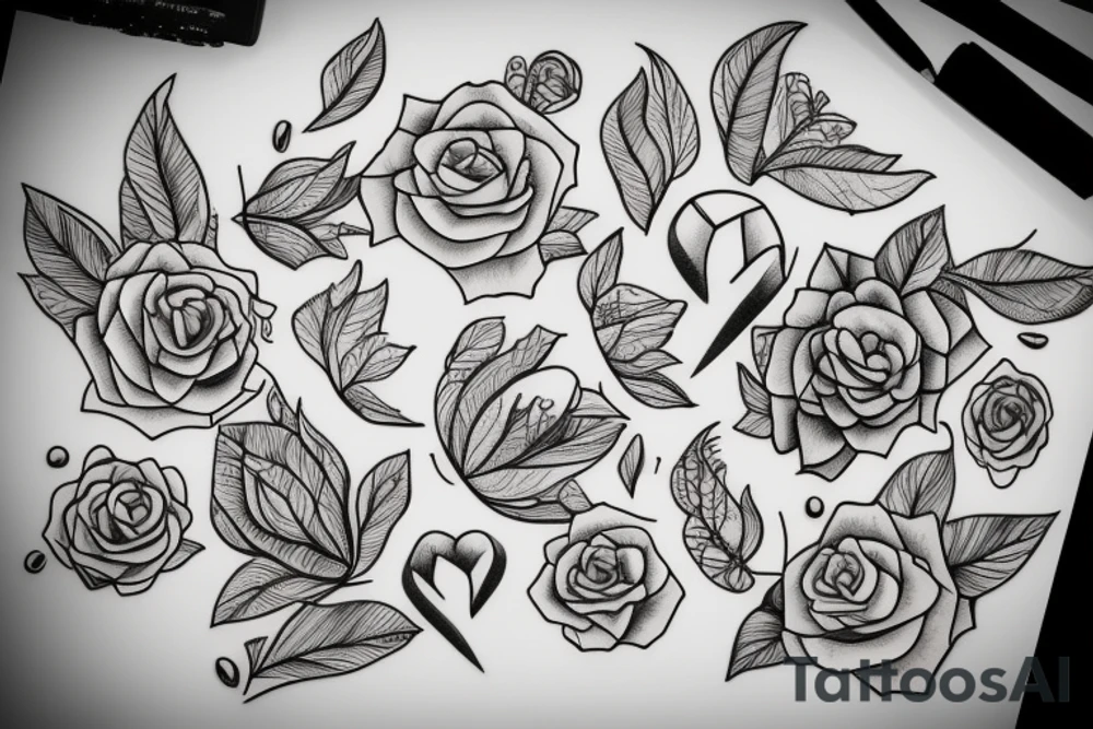 Thin candle tattoo idea