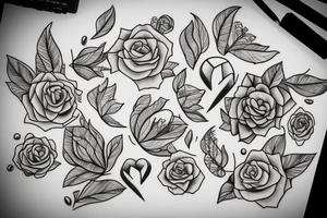 Thin candle tattoo idea