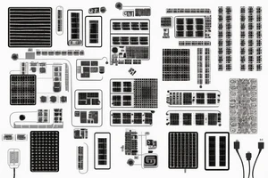 electrical printed circuit board with wiring tracks and microchips tattoo idea
