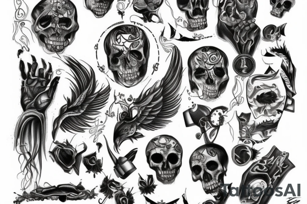 World, soul, dead men tattoo idea