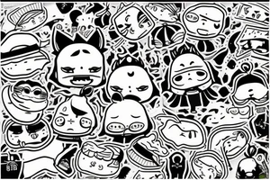 Taco with kawaii face tattoo idea