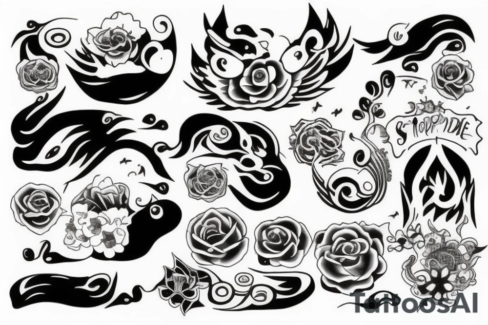 World, soul, sleep, paradise tattoo idea