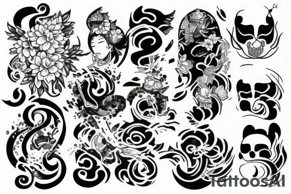 World, soul, sleep, paradise tattoo idea