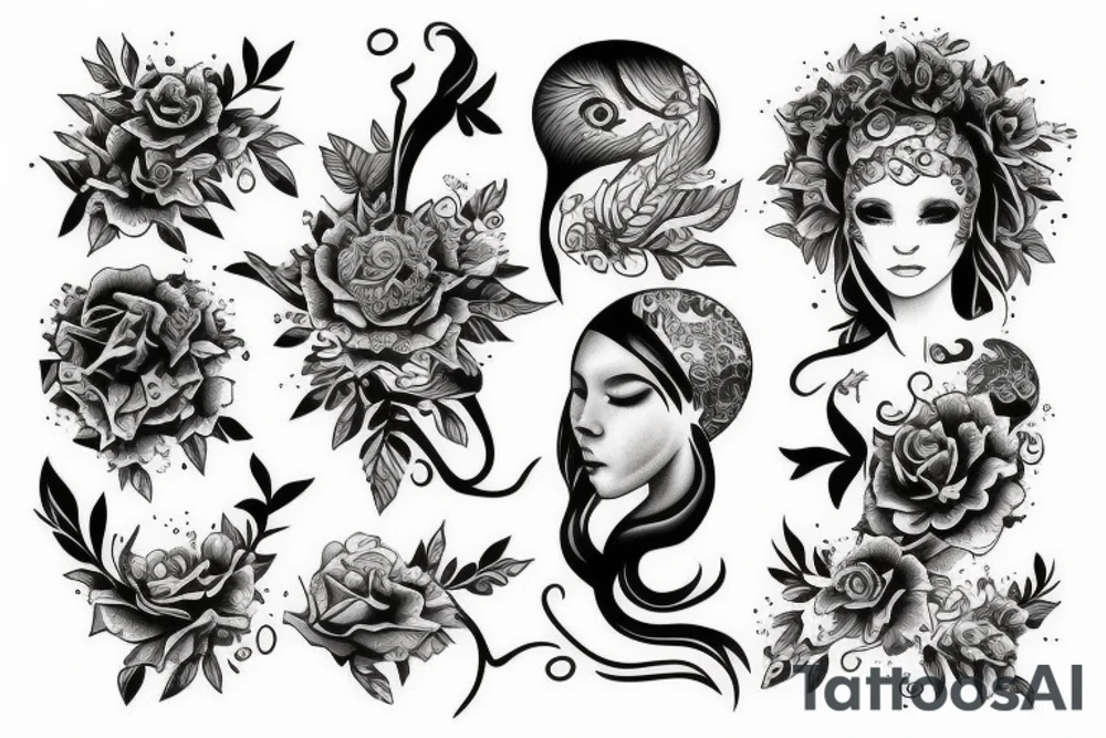 World, soul, sleep, paradise tattoo idea