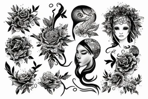 World, soul, sleep, paradise tattoo idea