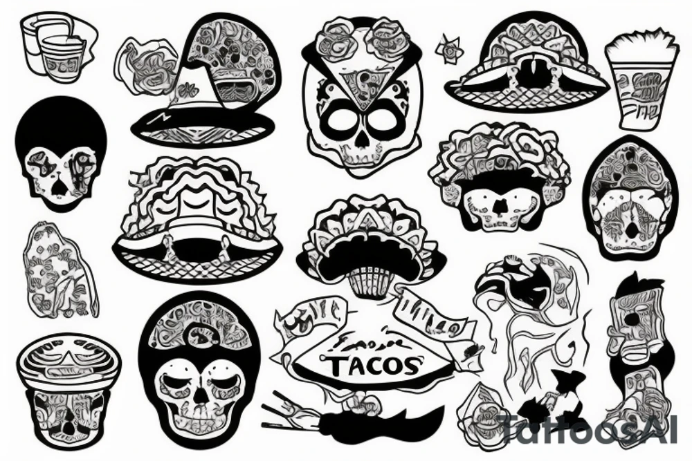 tacos tattoo idea