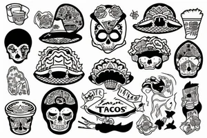 tacos tattoo idea