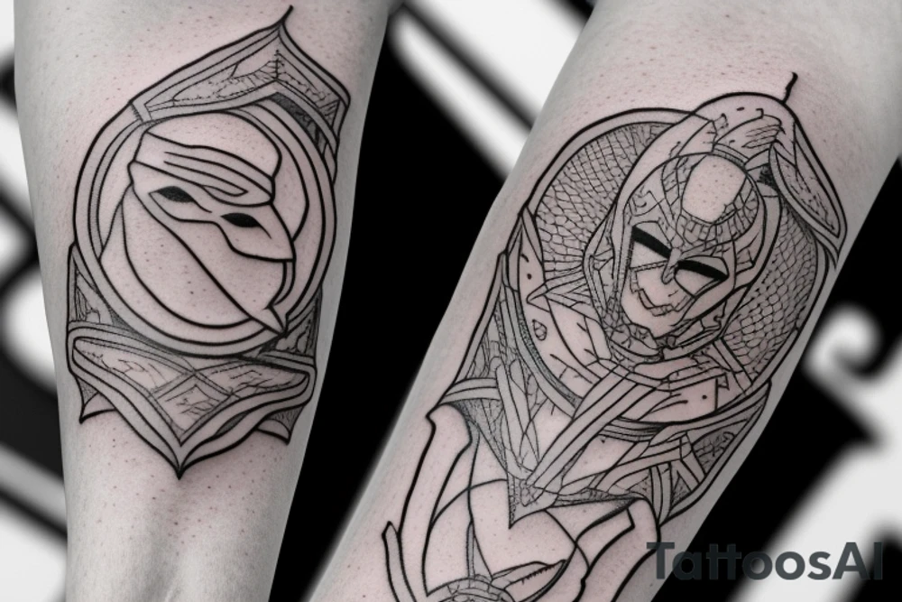 Small moon knight tatto tattoo idea