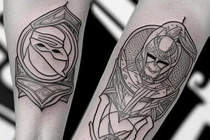 Small moon knight tatto tattoo idea