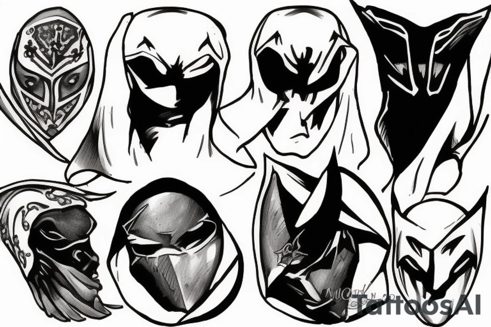 Small moon knight tatto tattoo idea
