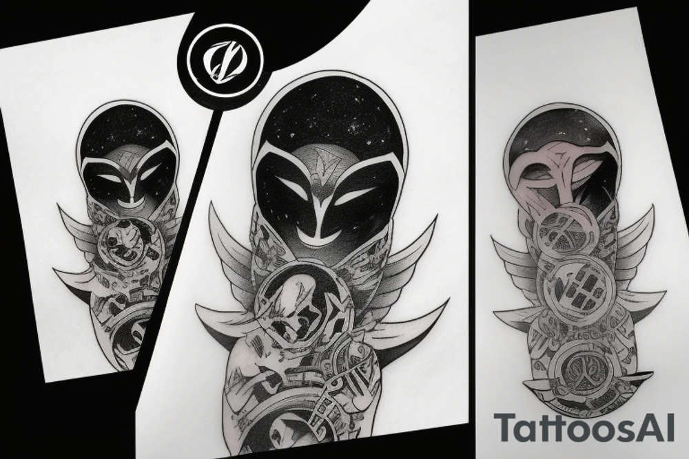 Small moon knight tatto tattoo idea