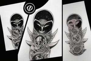 Small moon knight tatto tattoo idea