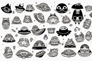 Taco kawaii tattoo idea