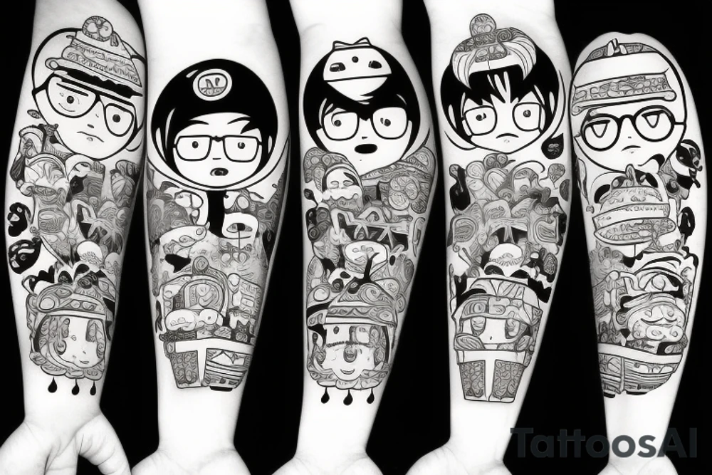 Taco kawaii tattoo idea