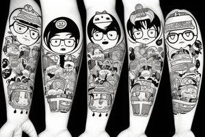 Taco kawaii tattoo idea