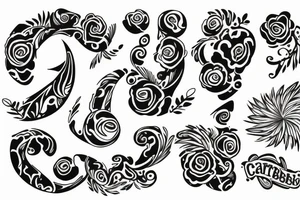 Caribbean blue tattoo idea